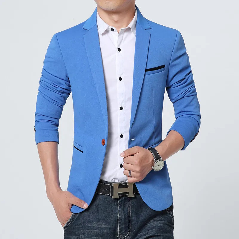 Brand: FGKKS Style: Slim fit Season: Autumn Type: Luxury blazer/suit jacket Target audience: Men "Terno Masculino": Portuguese for "men's suit"