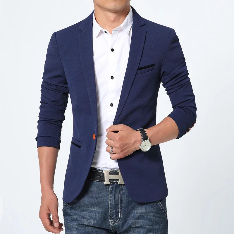 Brand: FGKKS Style: Slim fit Season: Autumn Type: Luxury blazer/suit jacket Target audience: Men "Terno Masculino": Portuguese for "men's suit"